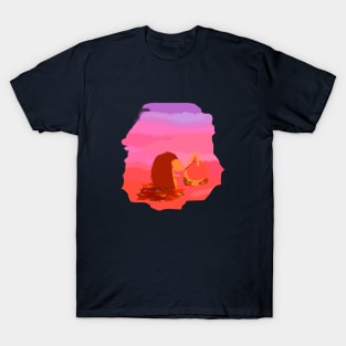 hedgehog and campfire T-Shirt